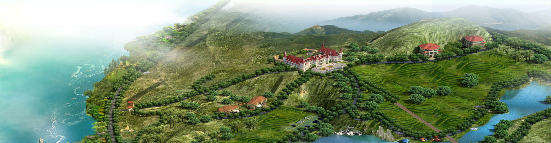 高崖仙月酒庄远景示意图